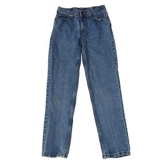 Vintage Jordache Denim Jeans Womens Blue Medium Wash Stonewash Straight Leg - Picture 2 of 10